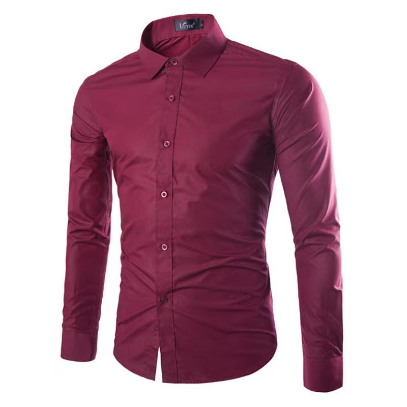 Casual Polo Collar Long Sleeves