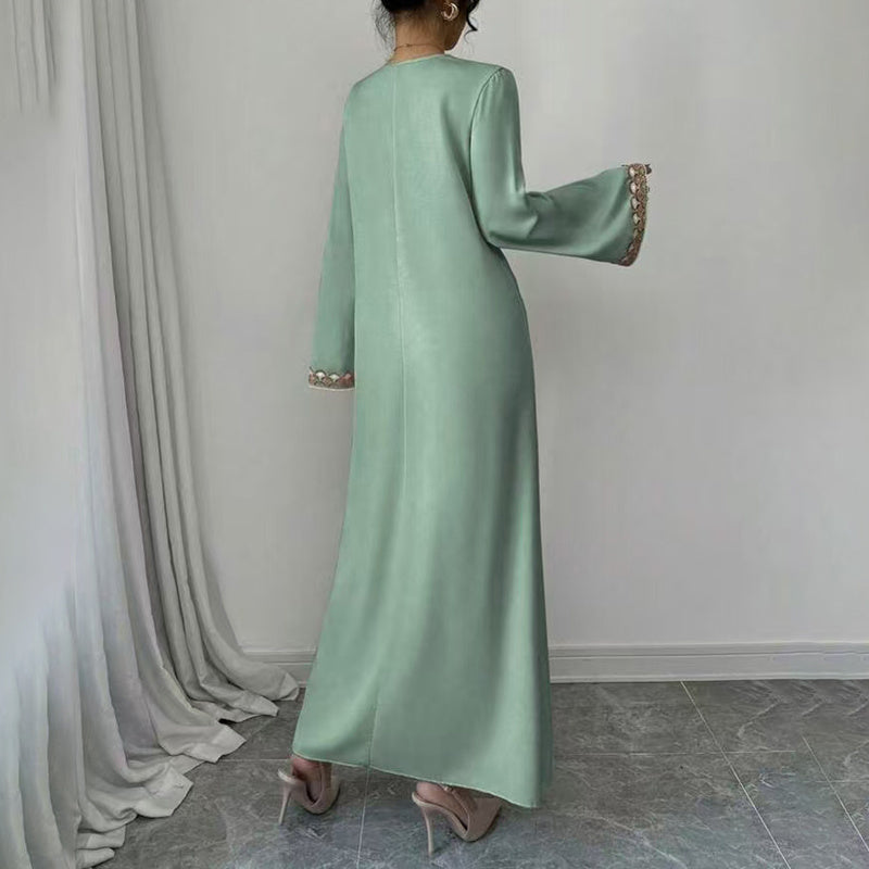 Women's Embroidered Maxi Dress -