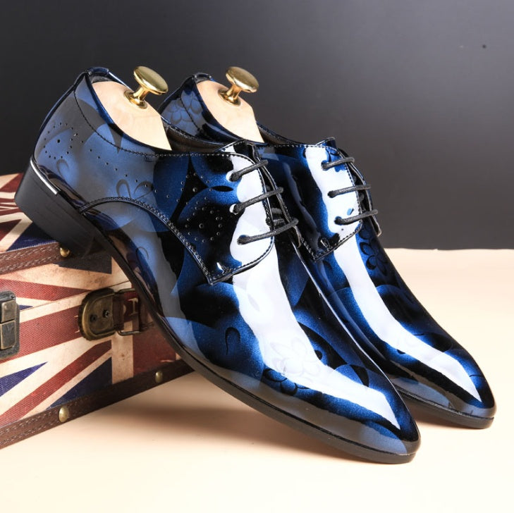 bright leather shoes