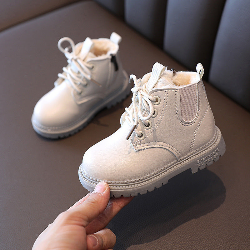 Kids Leather Boots Waterproof