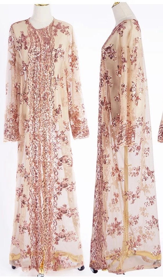 Luxury sequined  robe