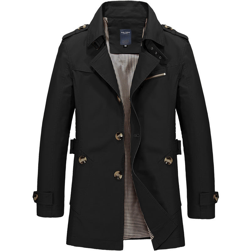 Mid-length windbreaker jacket