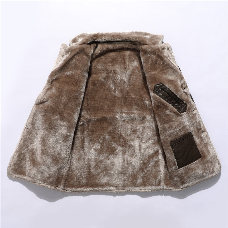 Plush Lapel  Jacket