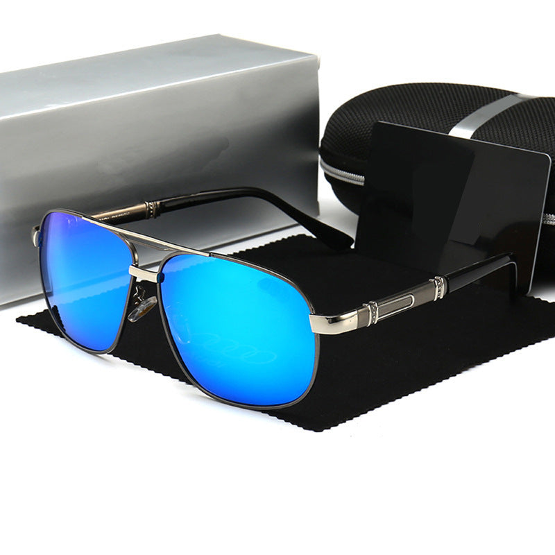 Men Sunglasses With Polarized Square Frames