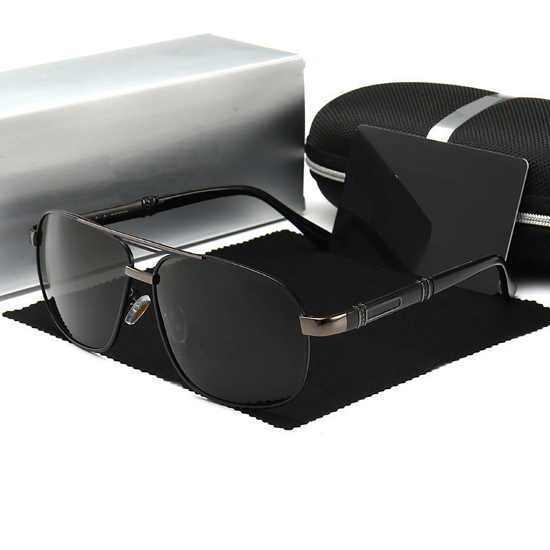 Men Sunglasses With Polarized Square Frames