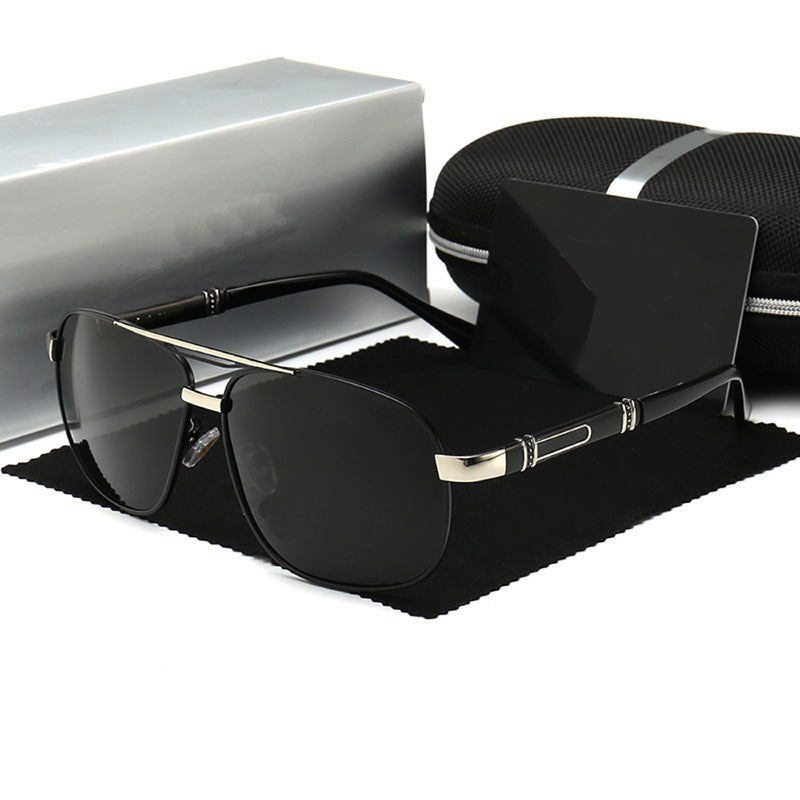 Men Sunglasses With Polarized Square Frames