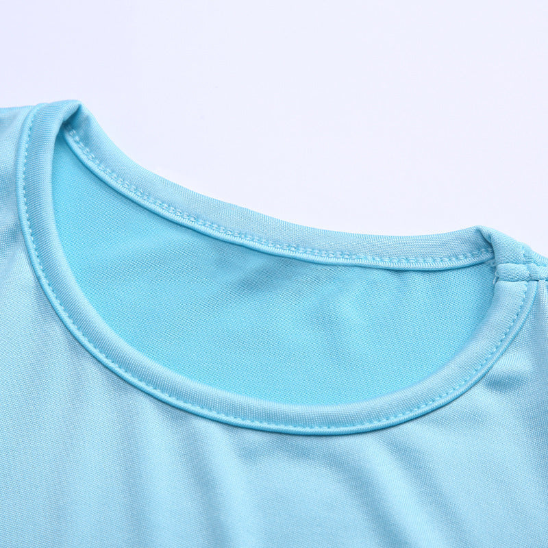 Three-Piece Children's Dress With Flower Hijab