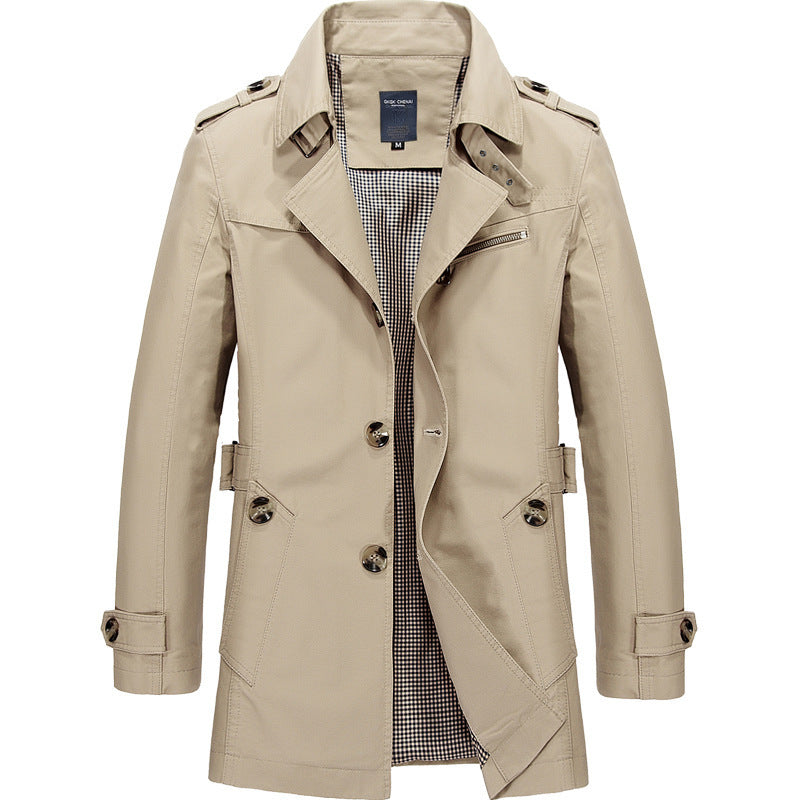 Mid-length windbreaker jacket
