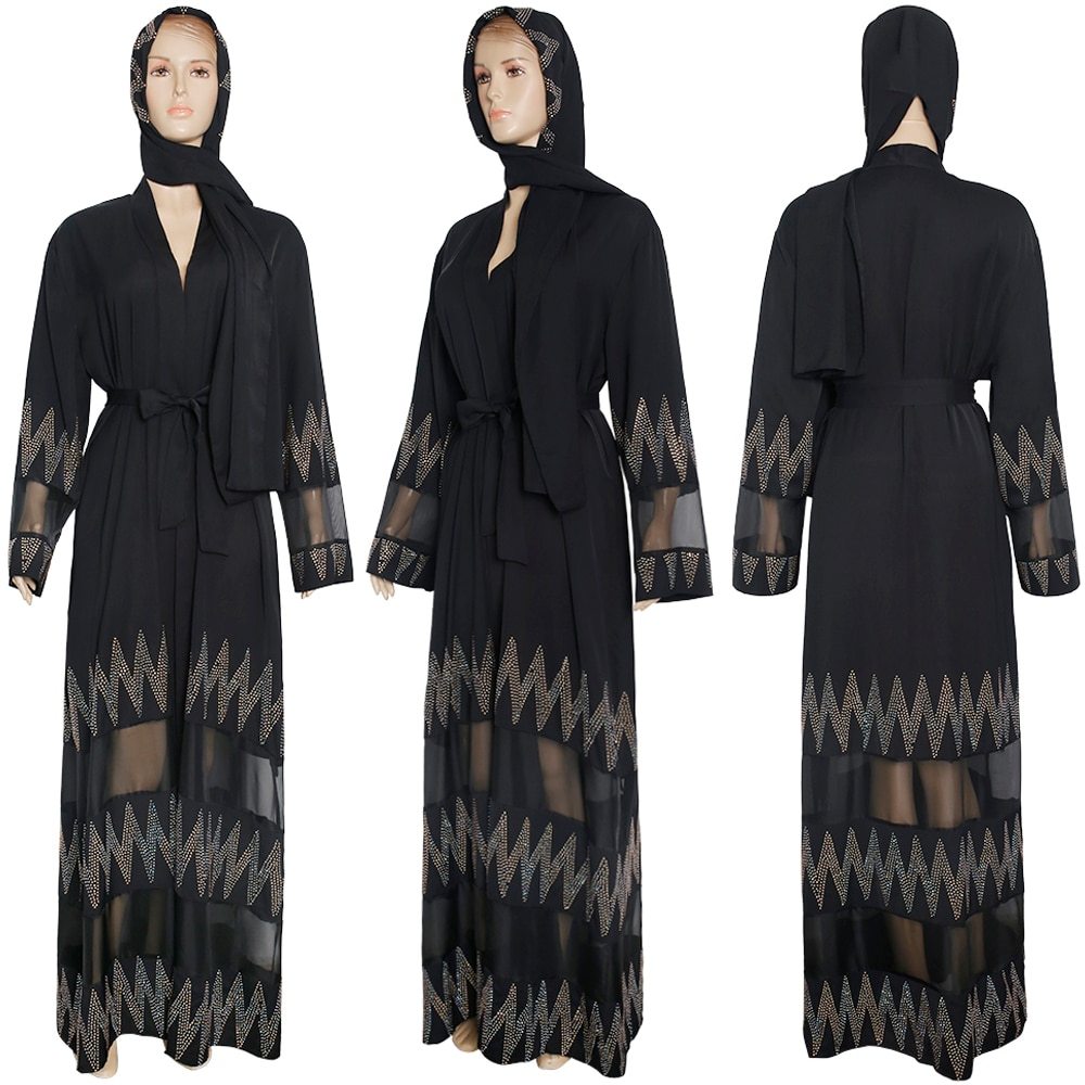 Women's clothing black robe