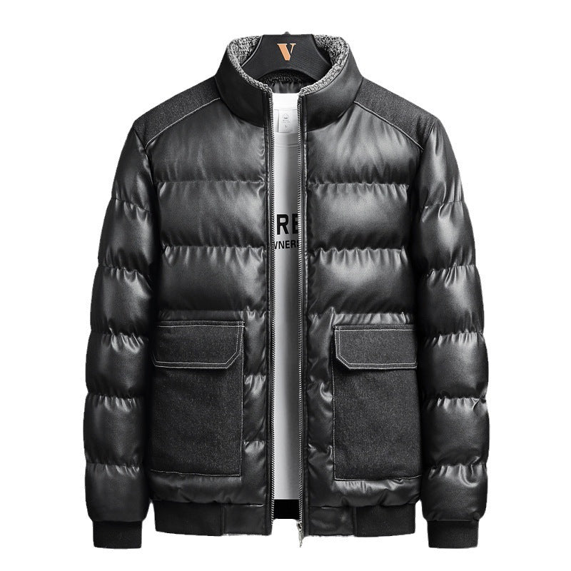 Leather Cotton Coat