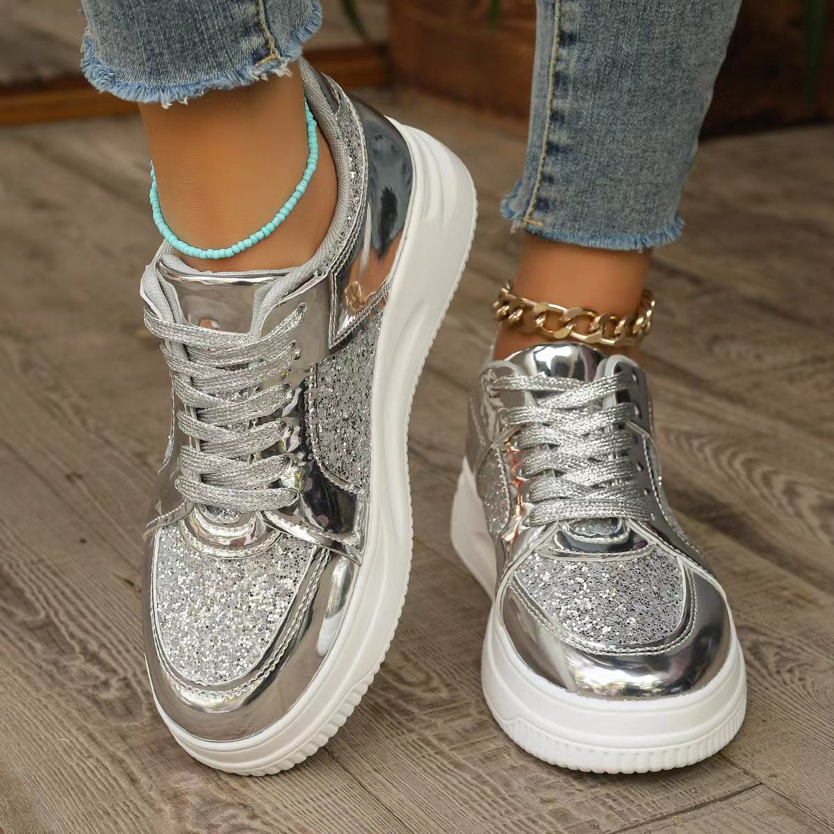 Thick Bottom Round Toe Shoes
