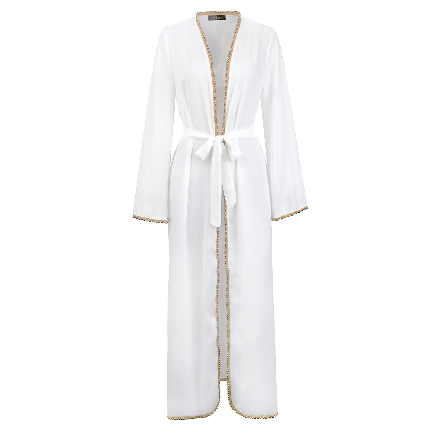 Bandage cardigan robe dress