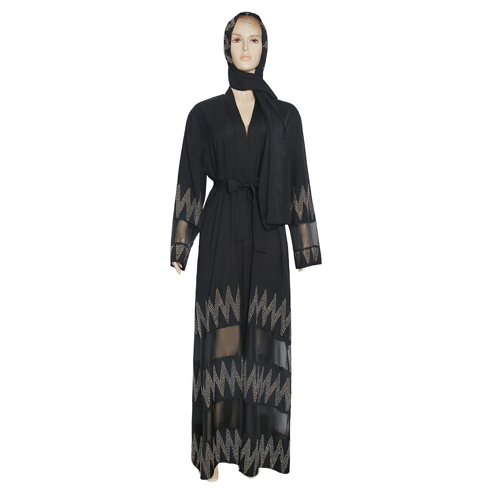 Women's clothing black robe