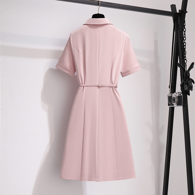 Pink Pleated Drees