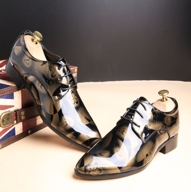 bright leather shoes