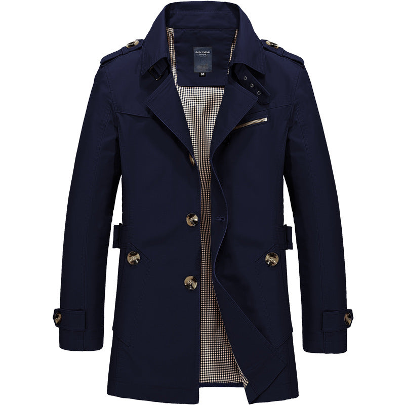 Mid-length windbreaker jacket