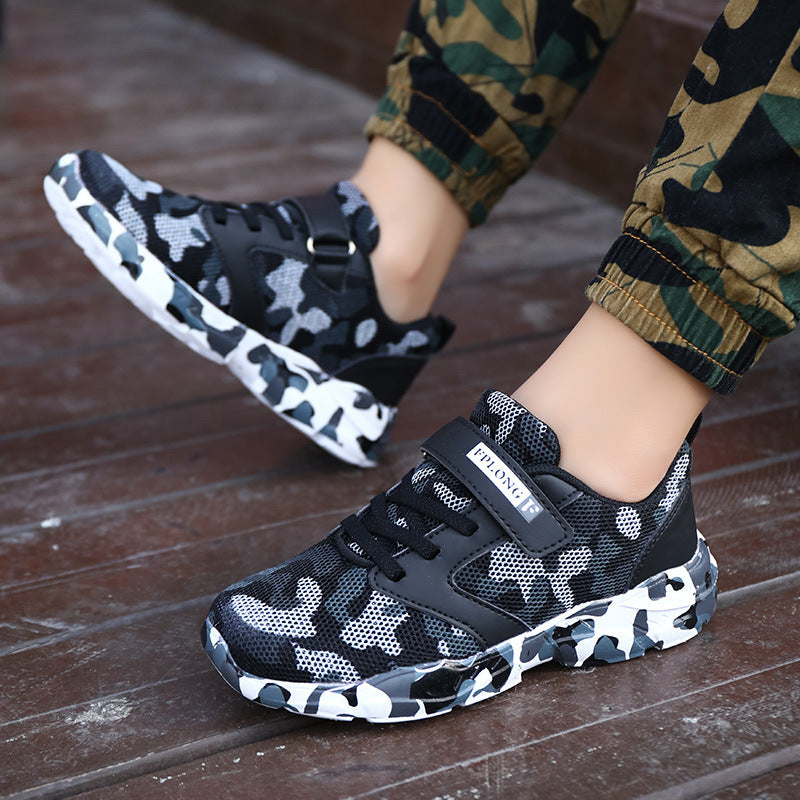 Children's Camo Shoes Light Sports