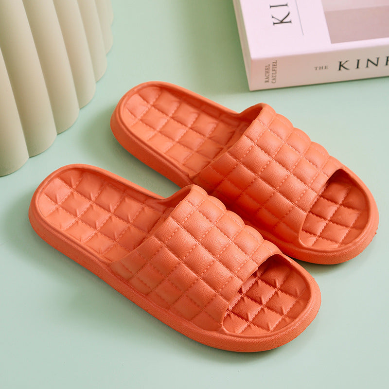 Couple Summer Slippers Bathroom Non-Slip Home Shoes