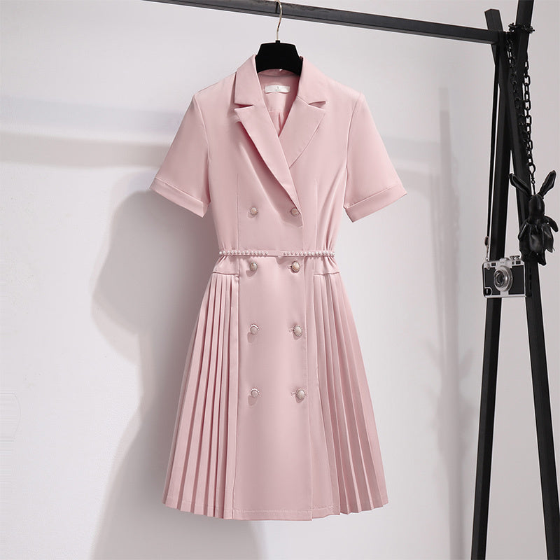Pink Pleated Drees