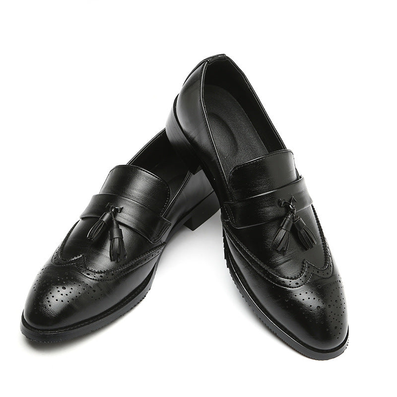 Casual Fashion Brogue Fringed  Shoes Men