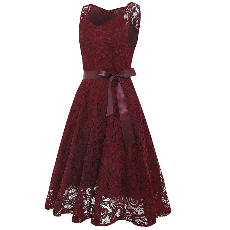 V-neck Lace Dress