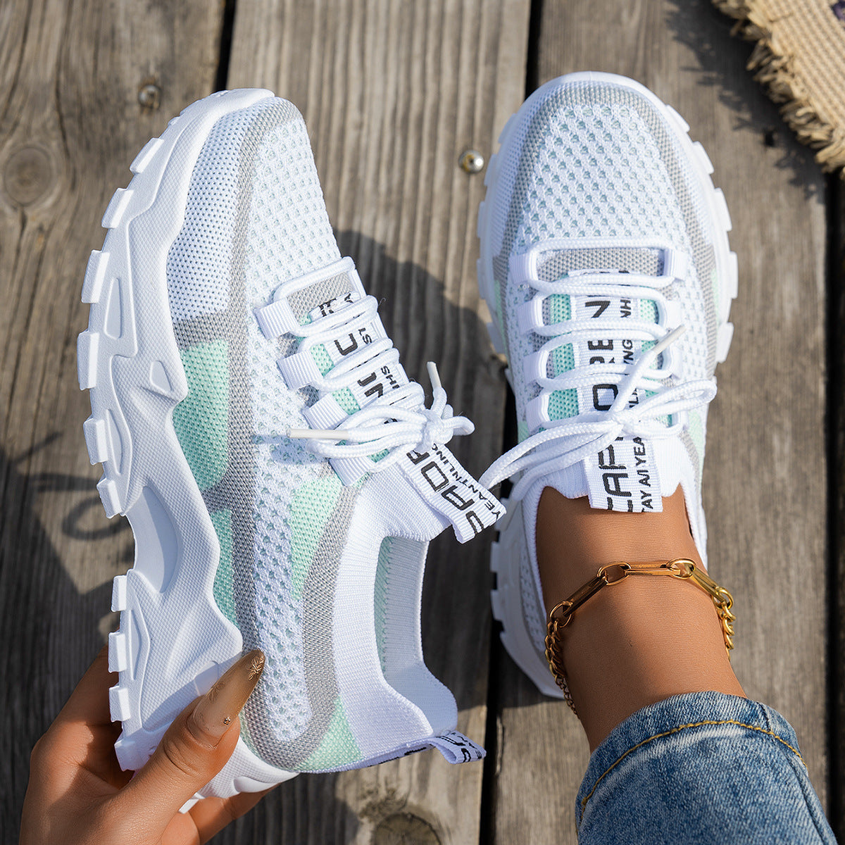 Breathable Lace-up Sneakers