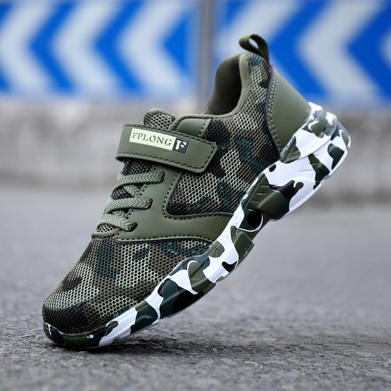 Children's Camo Shoes Light Sports