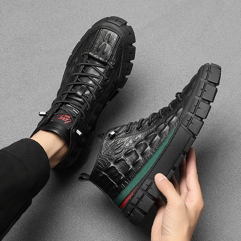 Fashionable Warm High-top Shoes For Men