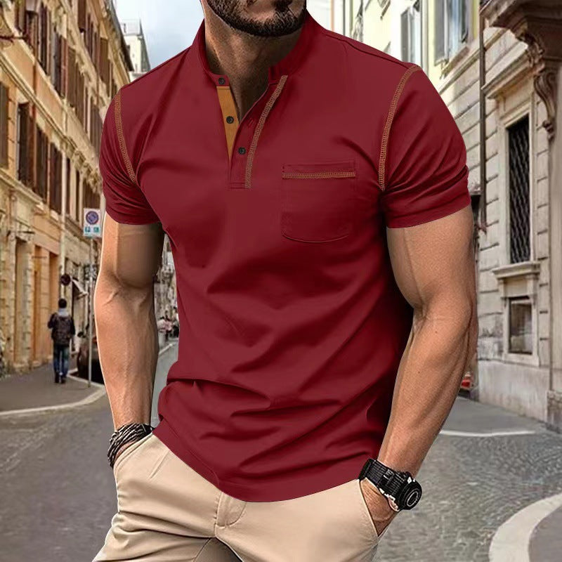 Short-sleeved Polo Shirt Casual