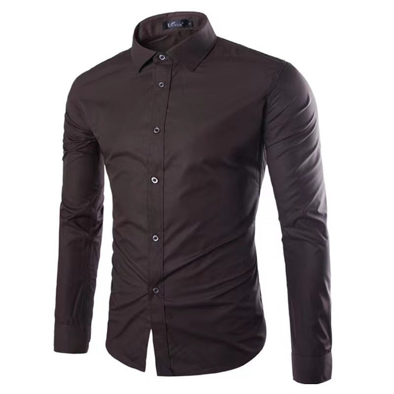 Casual Polo Collar Long Sleeves