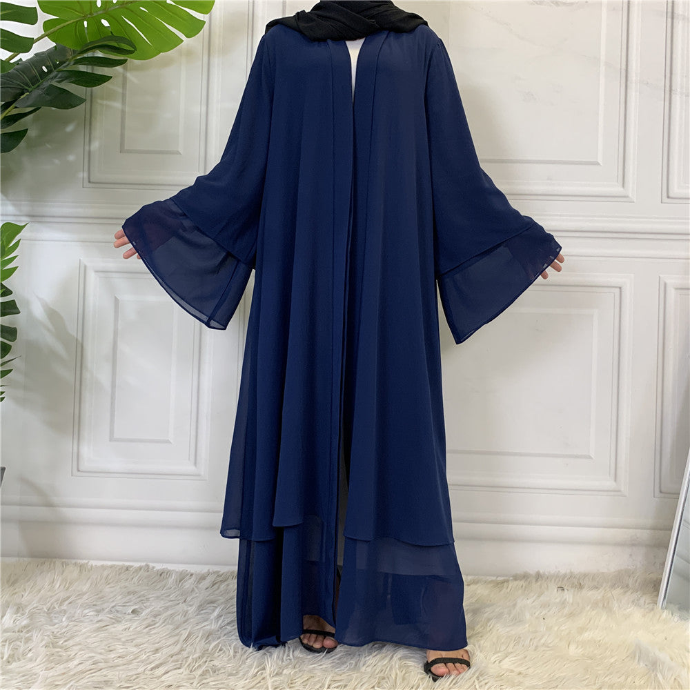 Fashionable Cardigan Chiffon Robe