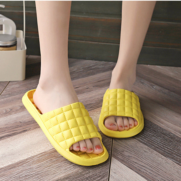 Couple Summer Slippers Bathroom Non-Slip Home Shoes