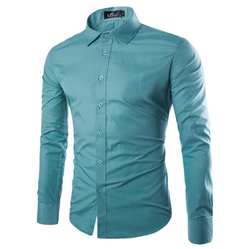 Casual Polo Collar Long Sleeves