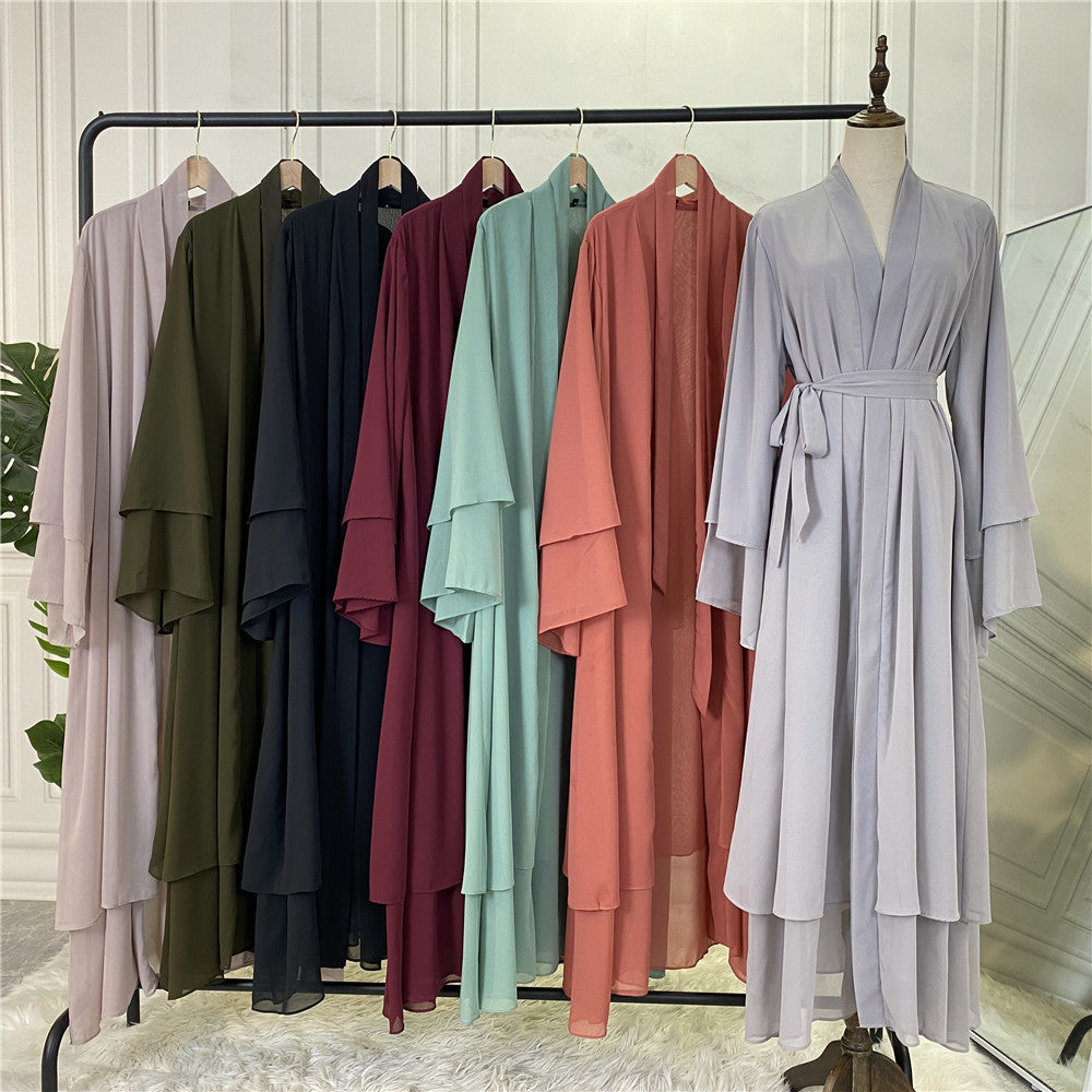 Fashionable Cardigan Chiffon Robe