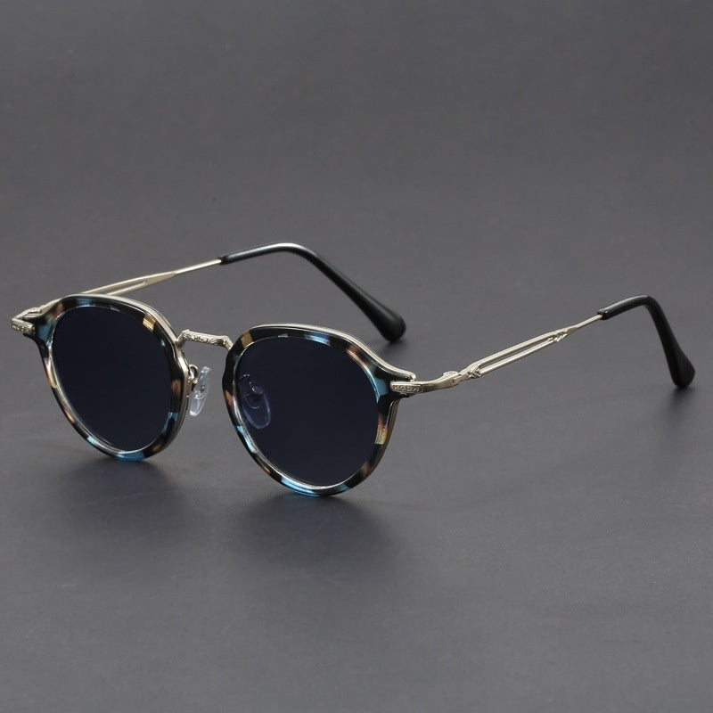 Metal Circle Frame Sunglasses UV Sun Glasses
