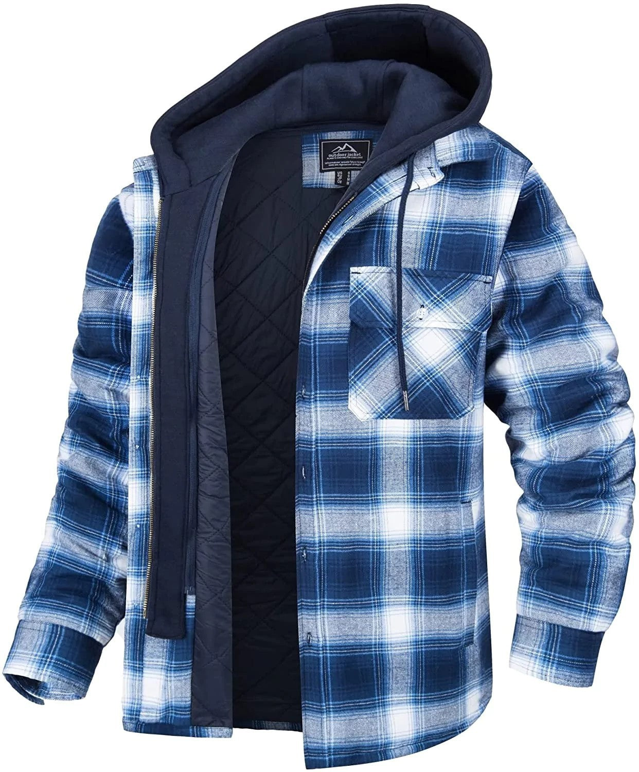 Plaid Hooded Jacket