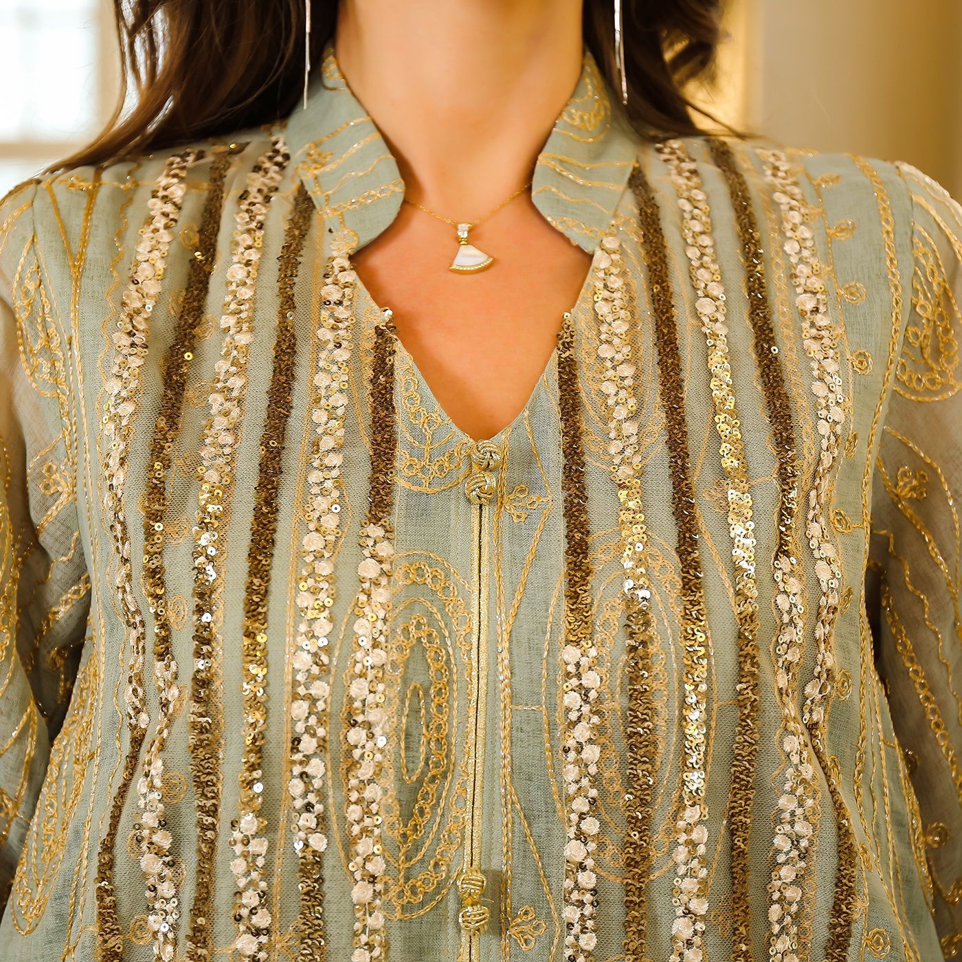 Robe Women's Sequined Gown