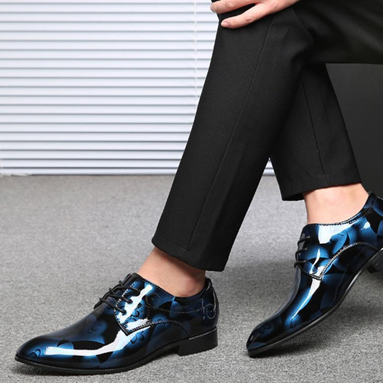 bright leather shoes