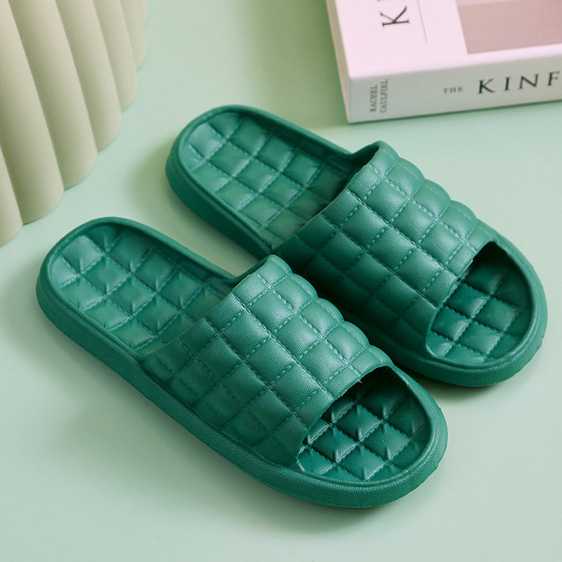 Couple Summer Slippers Bathroom Non-Slip Home Shoes