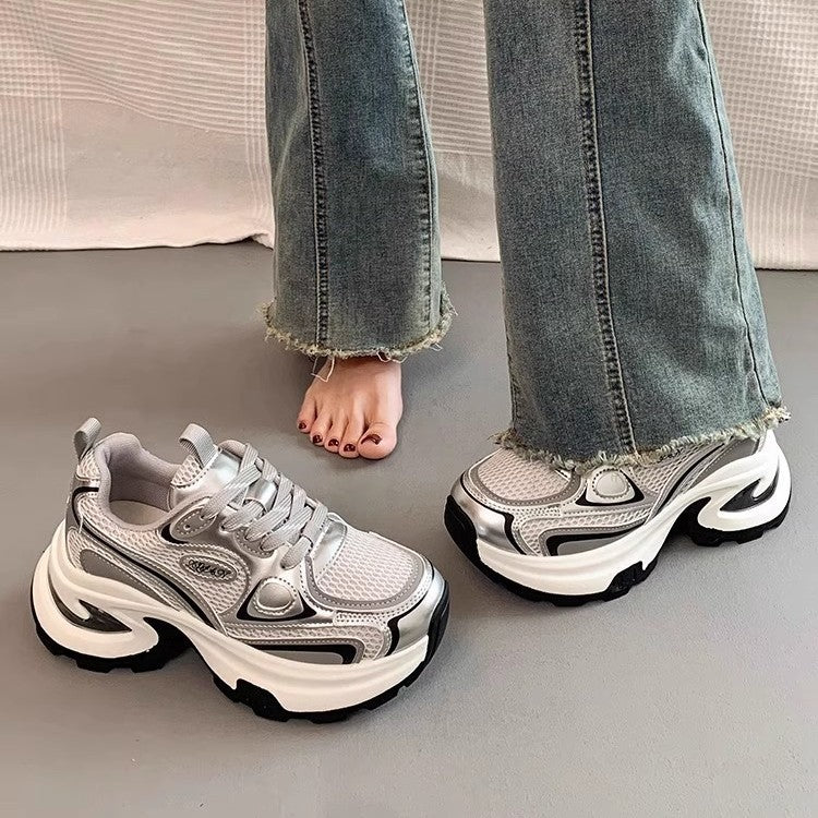 Mesh Breathable Clunky Sneakers Women's
