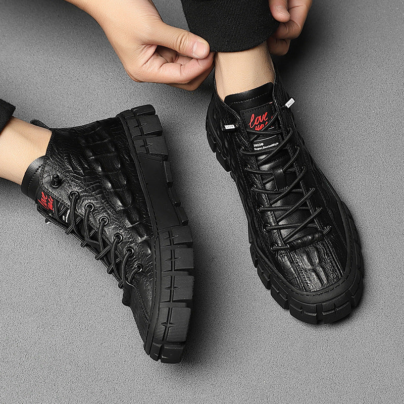 Fashionable Warm High-top Shoes For Men
