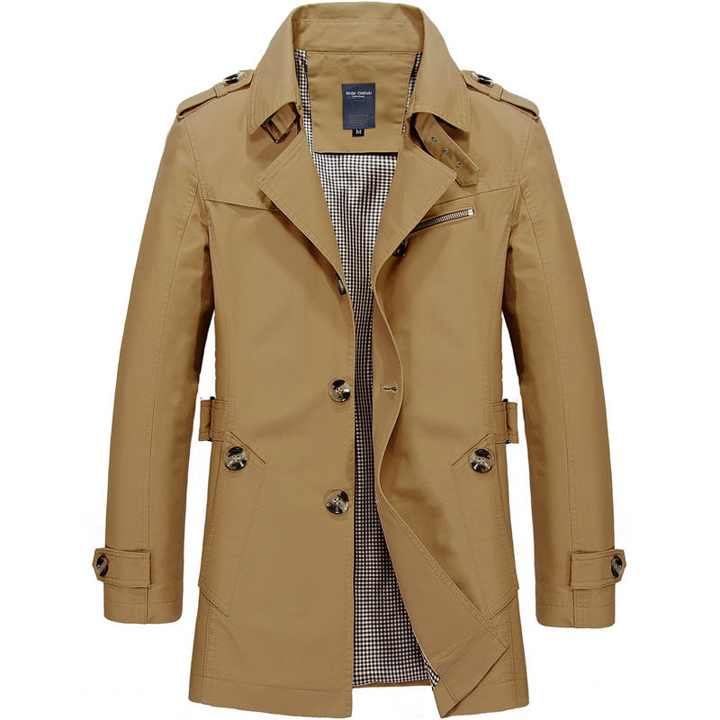 Mid-length windbreaker jacket