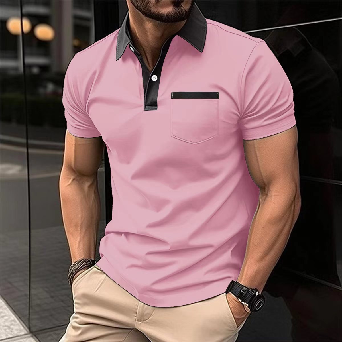 Slim Pocket Short-sleeved T-shirt