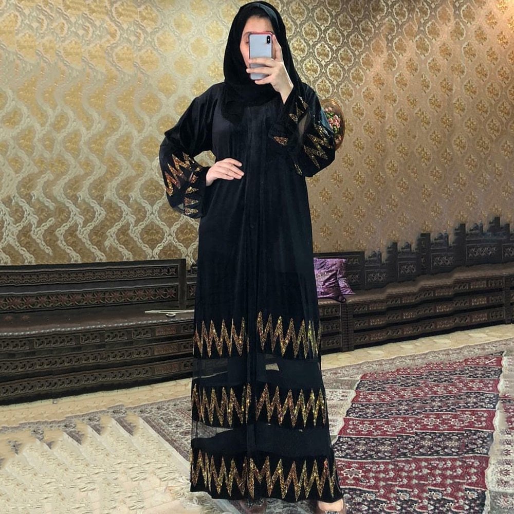 Women's clothing black robe