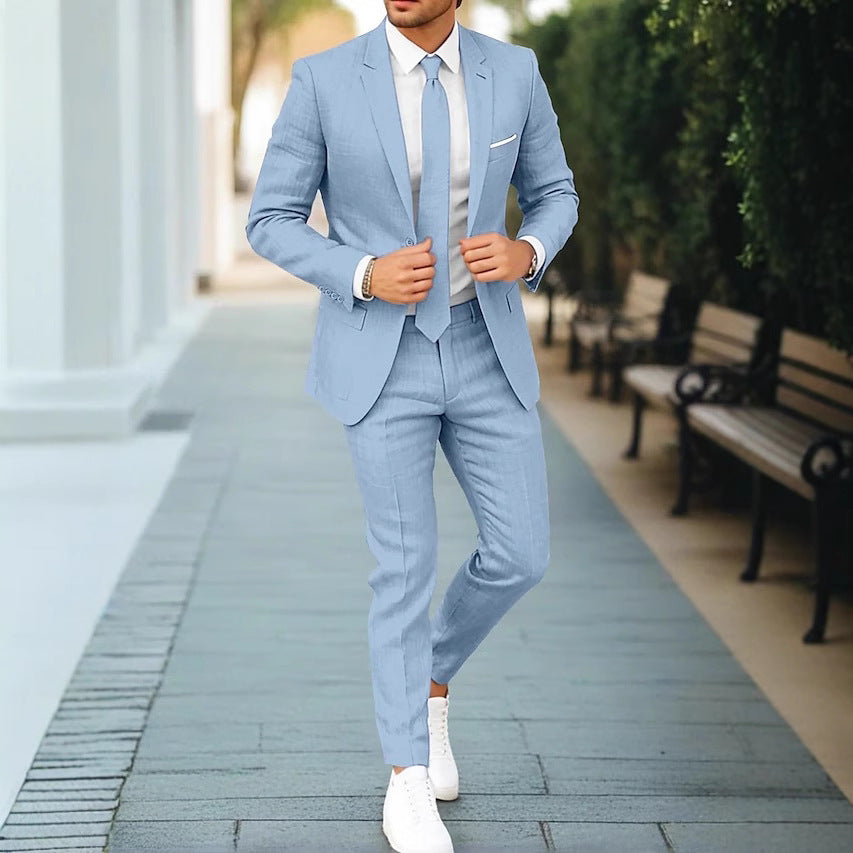 Men's One Button Suit