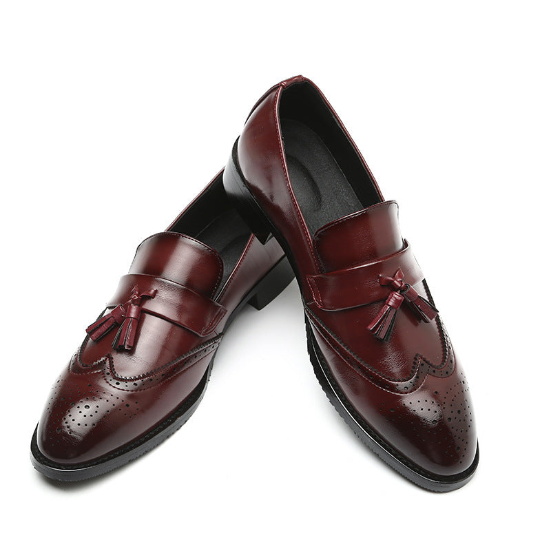 Casual Fashion Brogue Fringed  Shoes Men