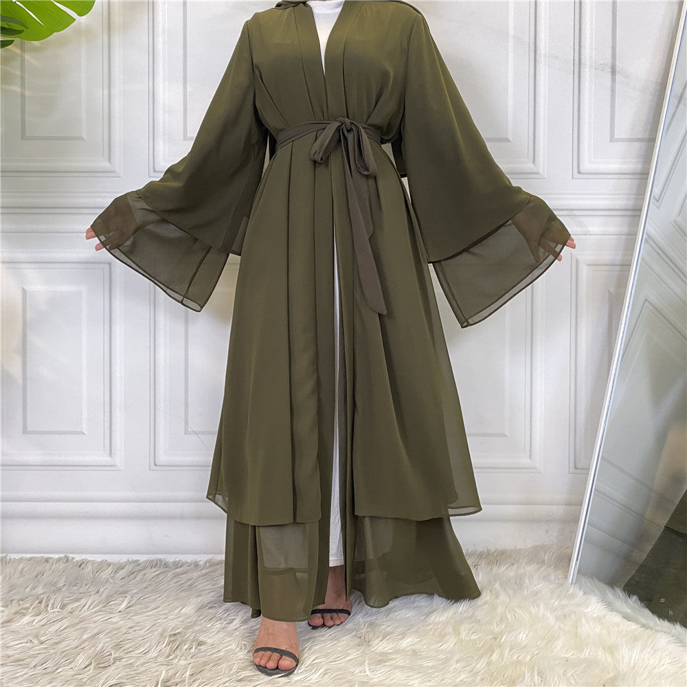Fashionable Cardigan Chiffon Robe