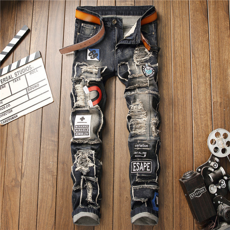 Men's Badge Jeans