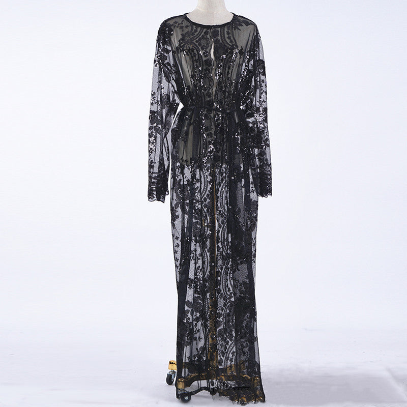 Luxury sequined  robe