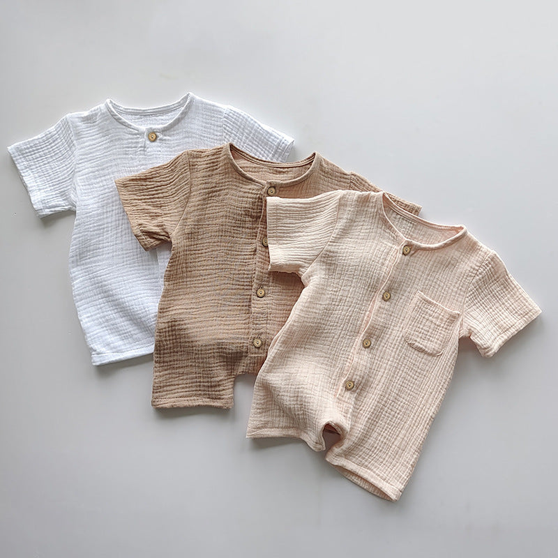 Short-sleeved Rompers